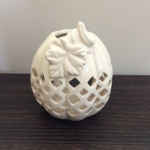 Pumpkin votive holder